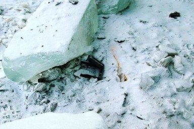 В ледяном городке Свободного «порезвились» вандалы (фото)